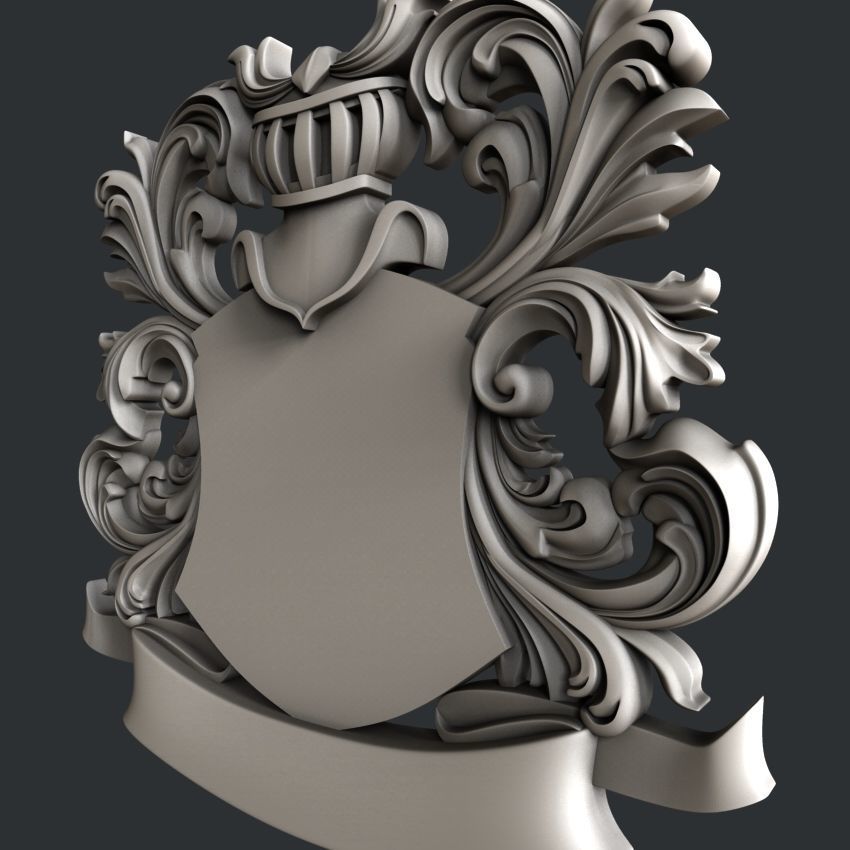 3d STL models for CNC Coat of Arms 3D model_2