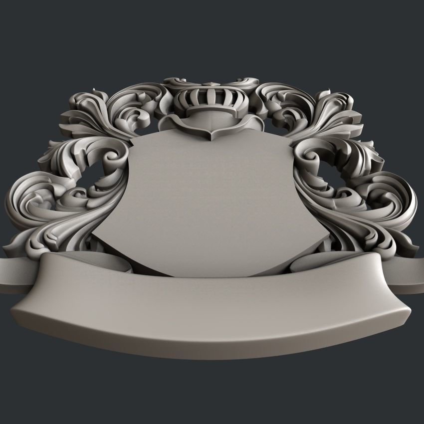 3d STL models for CNC Coat of Arms 3D model_3