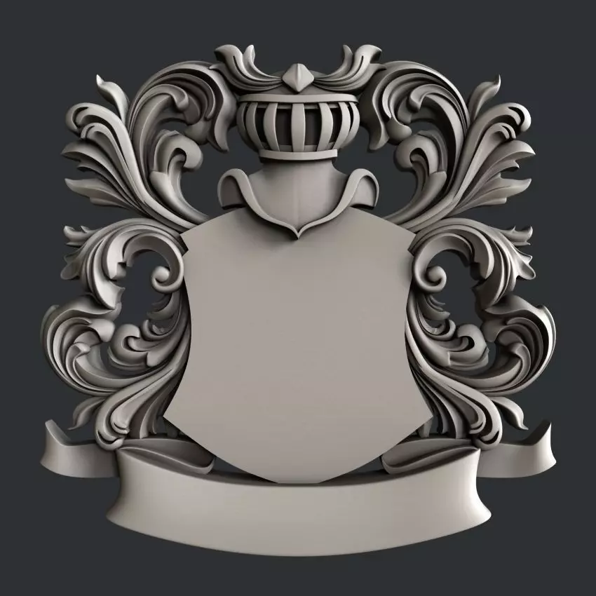 3d STL models for CNC Coat of Arms 3D model_0