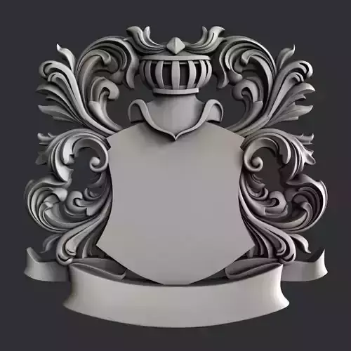 3d STL models for CNC Coat of Arms
