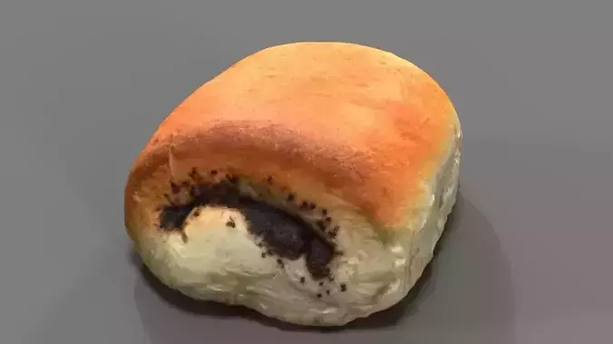 bun 3d model loaf of bread