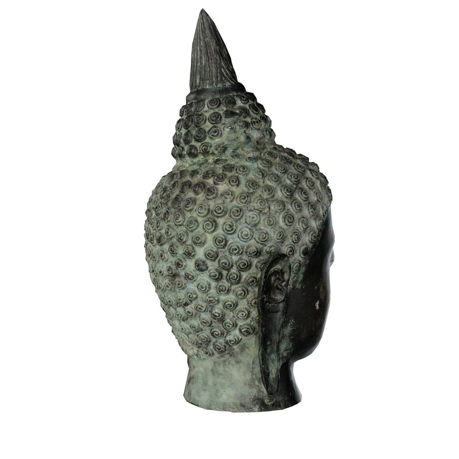 Buddha Head Low-poly 3D model_4