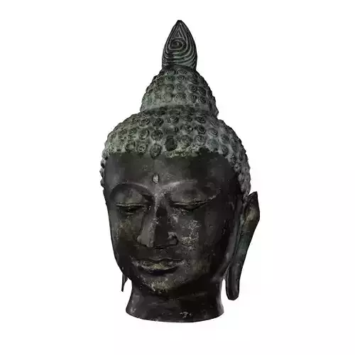 Buddha Head Low-poly 3D model