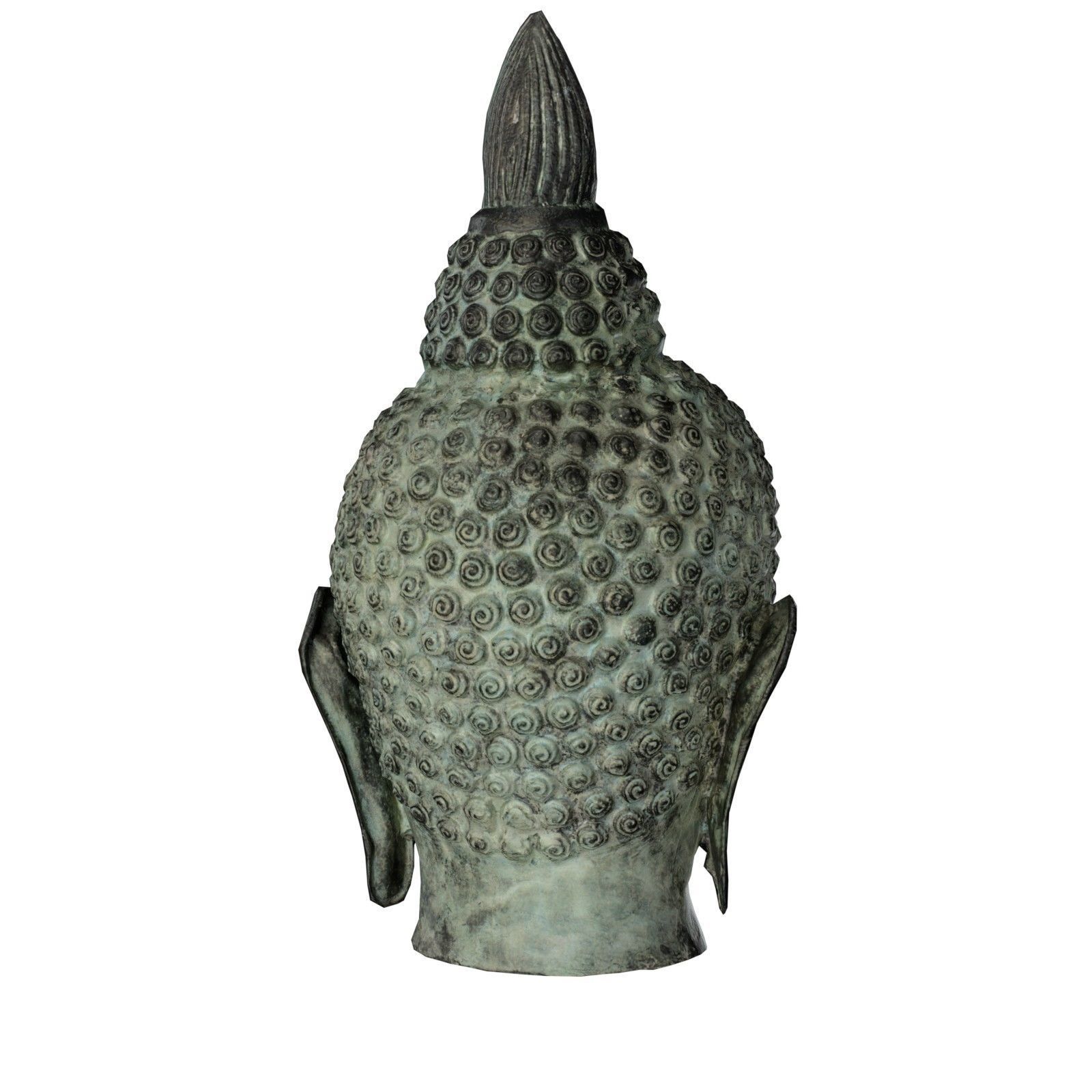Buddha Head Low-poly 3D model_5