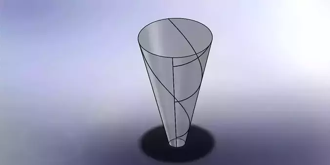 Huge cone - sheet metal Free 3D model