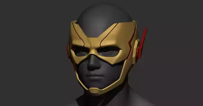 Flash Kid Helmet - DC comic 3D print model 3D print model