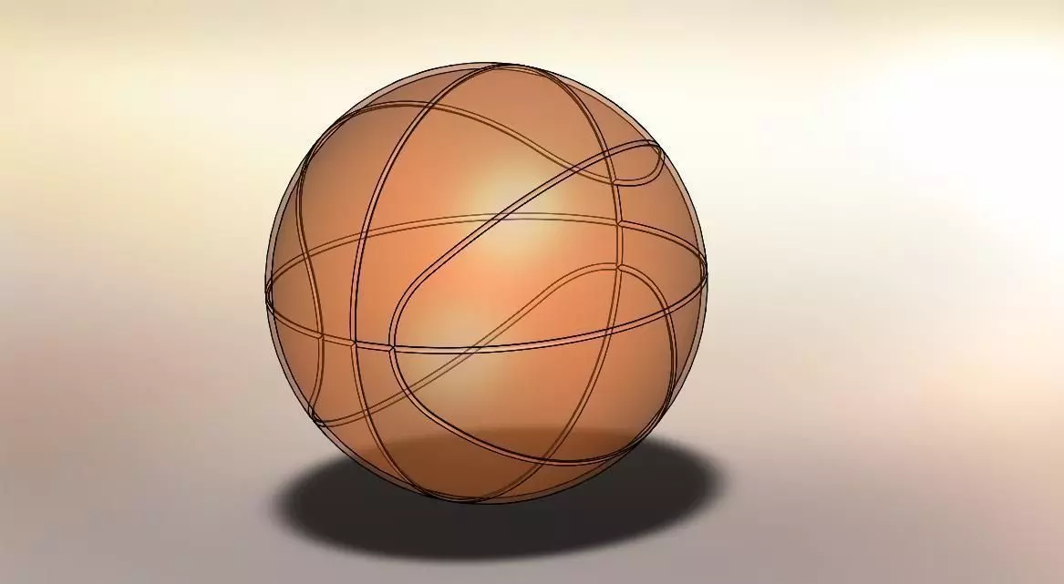 Basketball easter egg Free 3D model