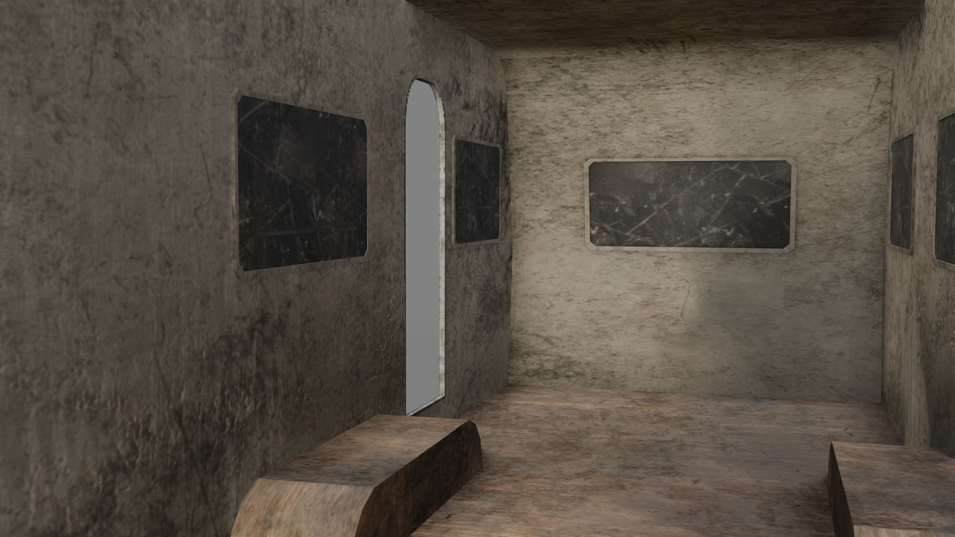 Abandoned Caravan  Low-poly 3D model_6