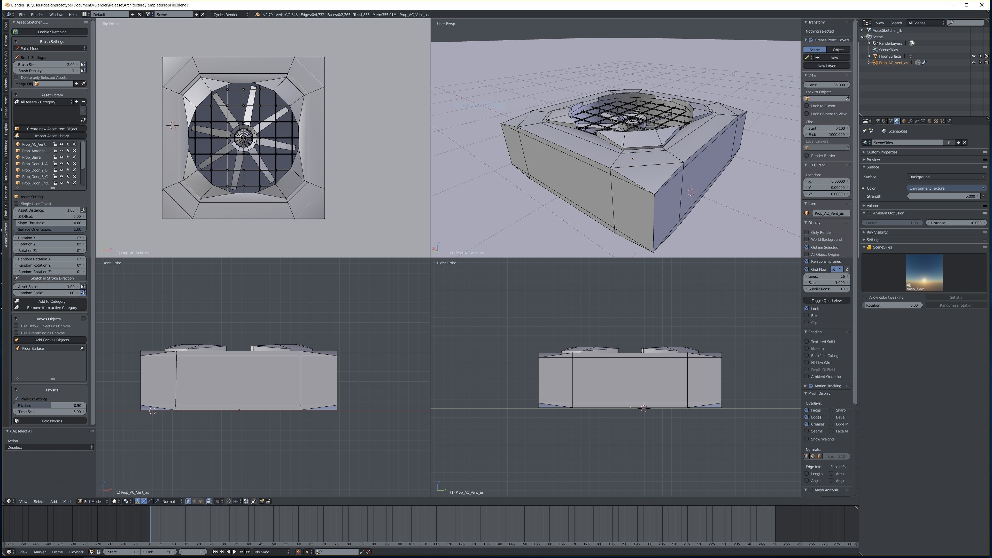 Research Center 3D model_11