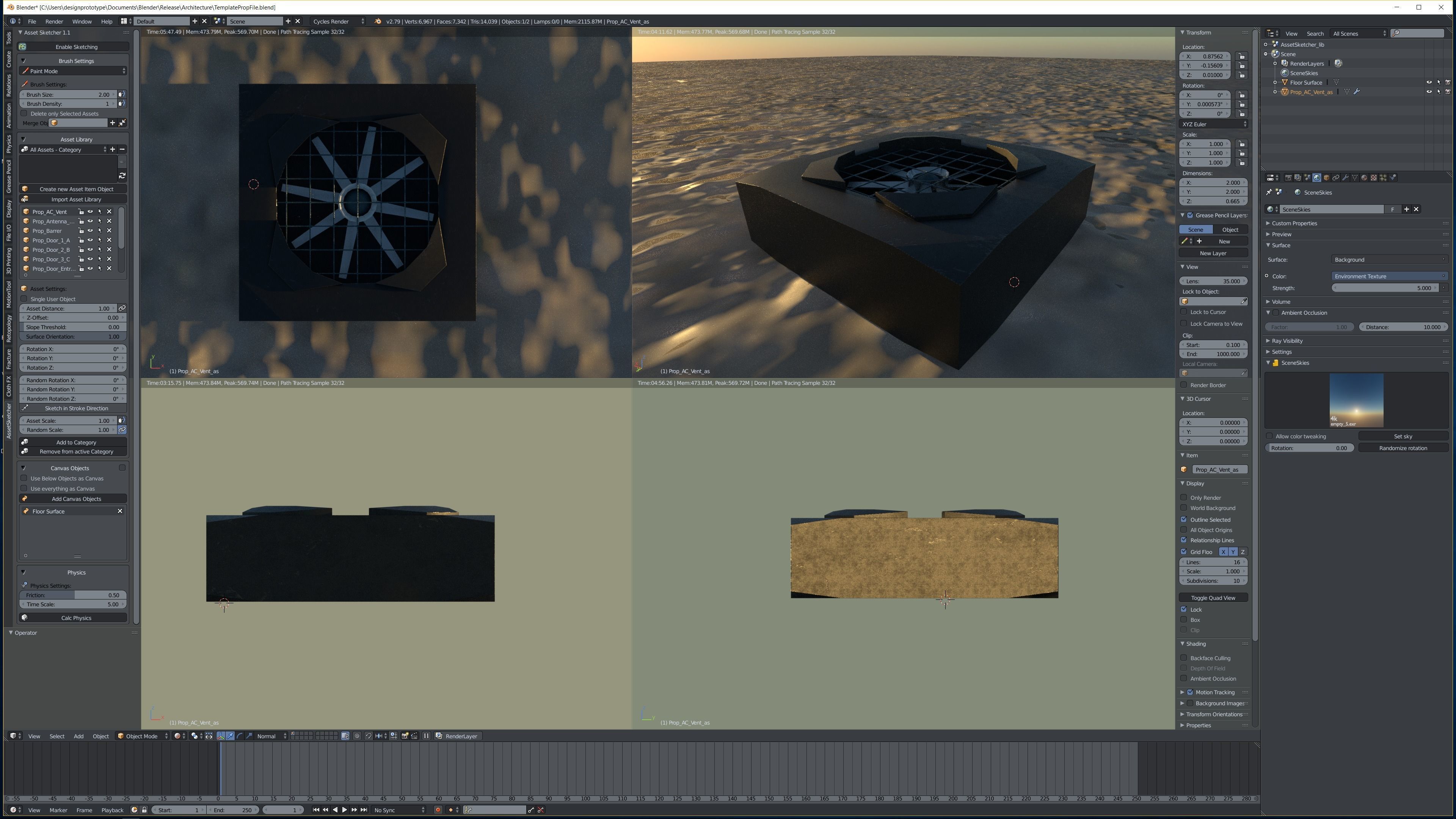 Research Center 3D model_12