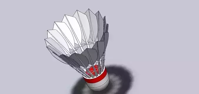 Shuttlecock of badminton
