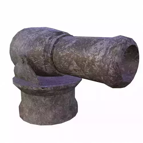 Bronze Cannon - Game Ready