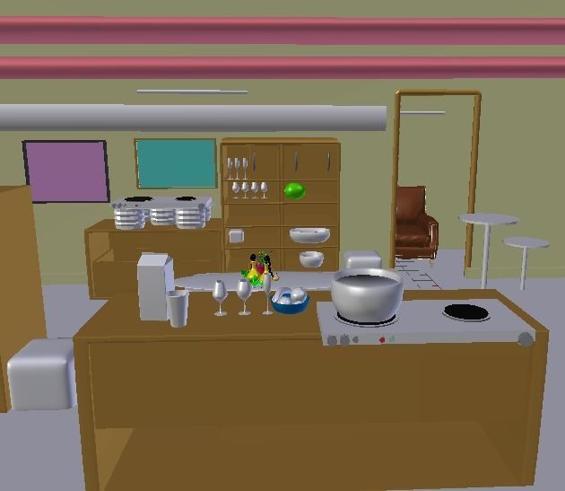 kitchen and dining room 3D model_3