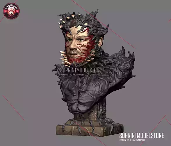 Venom Marvel Comic Tom Hardy Miniature Statue STL File 3D print model