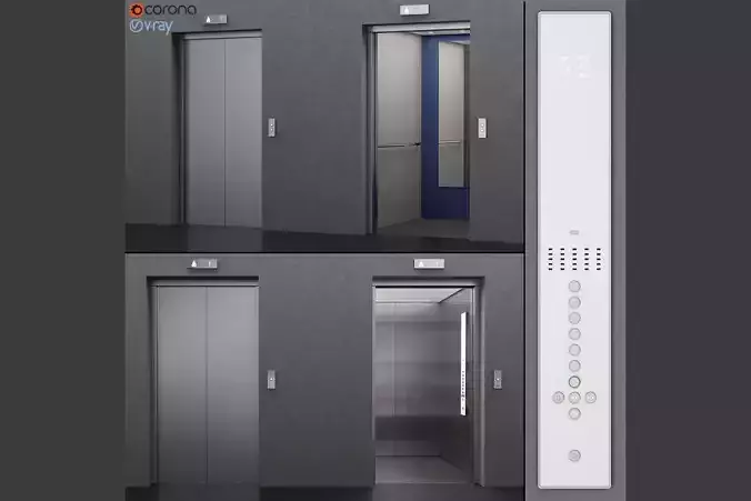 Elevator Kone MONOSPACE 500 3D model