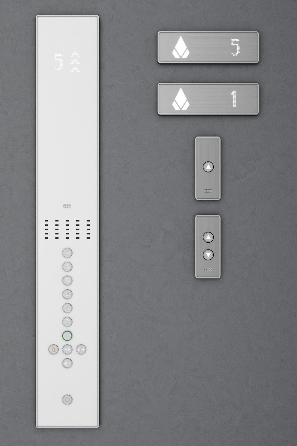 Elevator Kone MONOSPACE 500 3D model_10