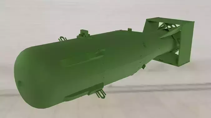 Little Boy Atomic Bomb 3D model