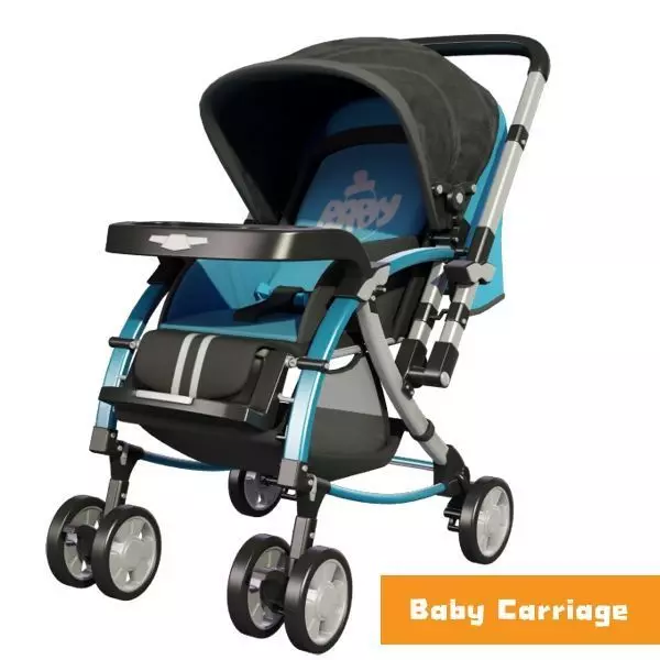 Baby Carriage 3D model_0