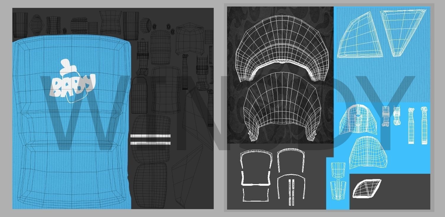Baby Carriage 3D model_2