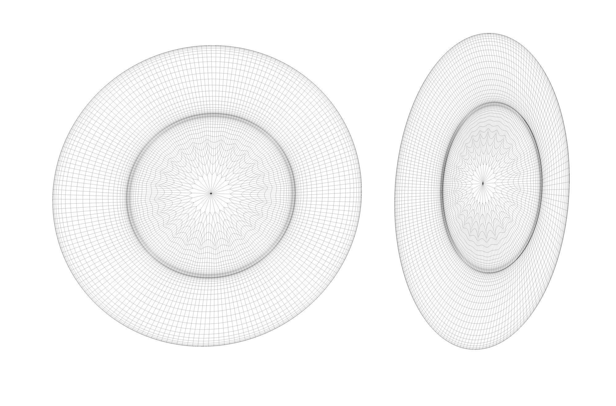 Chocolate Donut and Mini Donut with Plate 3D model_20