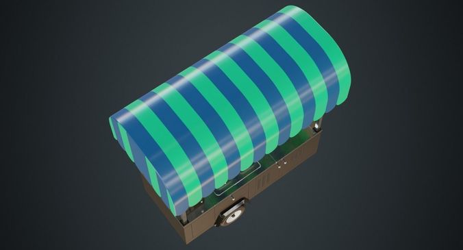 Food Cart 1A Low-poly 3D model 3