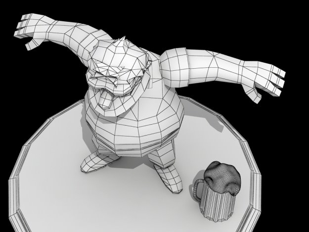 Barney Gumble rigged 3D model_13