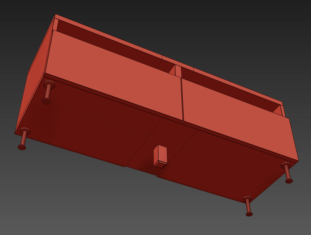 BESTA TV unit with drawers 3D model_15