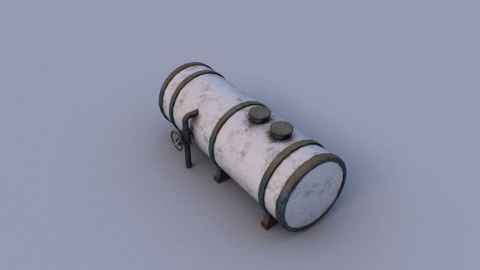 Water tank Low-poly 3D model