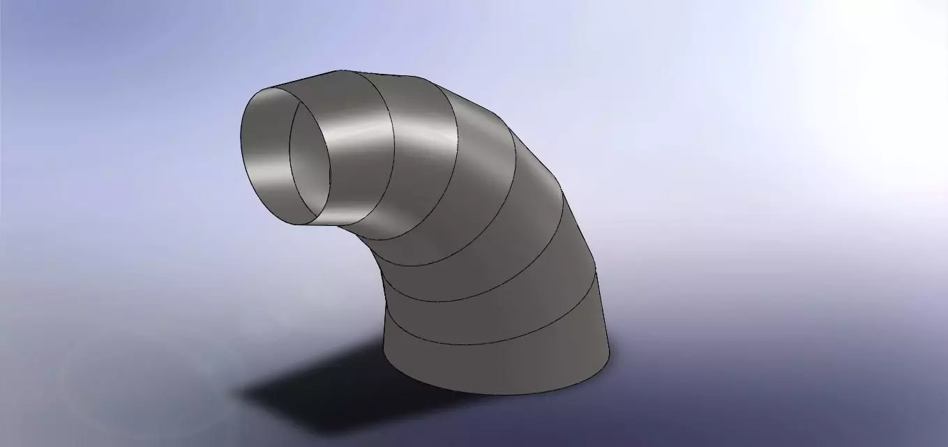 Progressive elbow Free 3D model