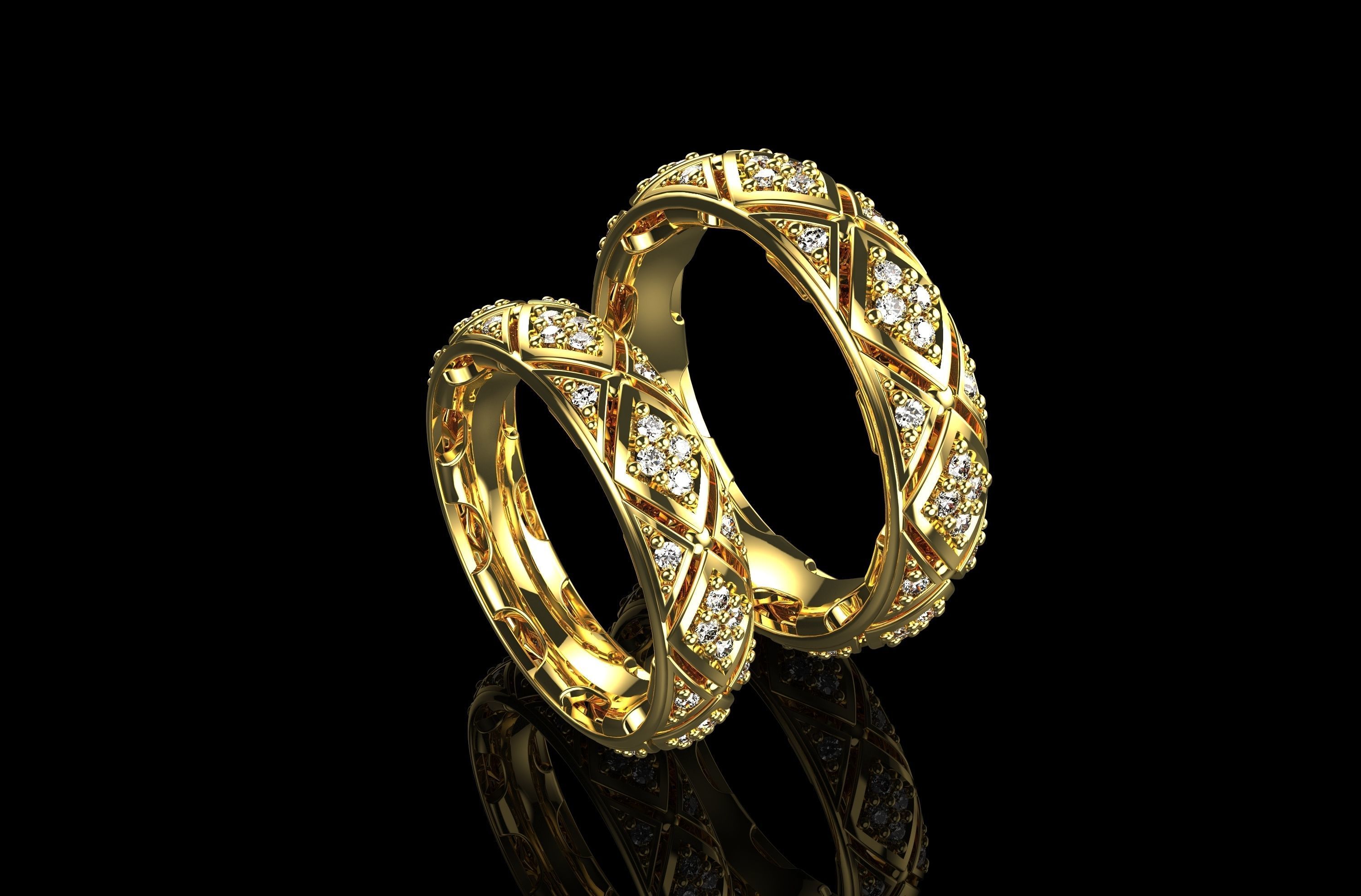 Wedding Ring 2 3D print model_2