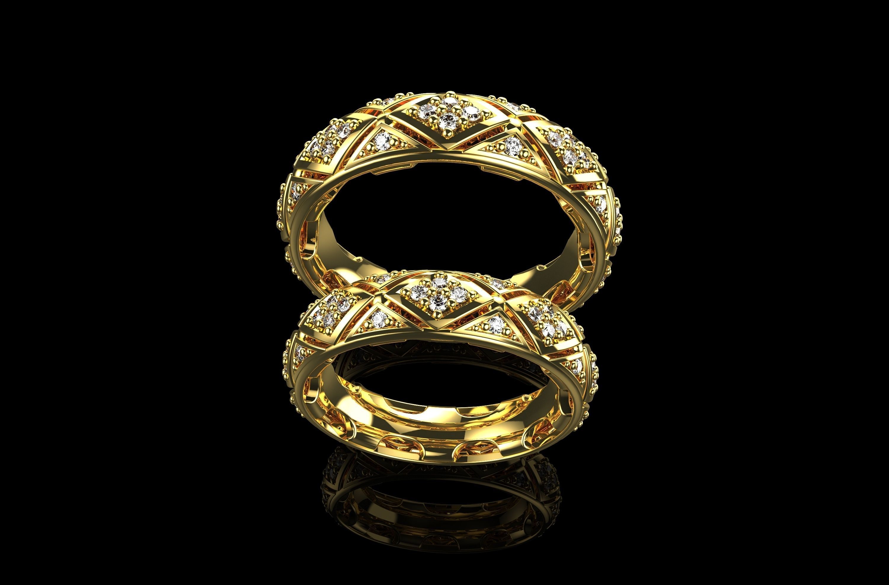 Wedding Ring 2 3D print model_1