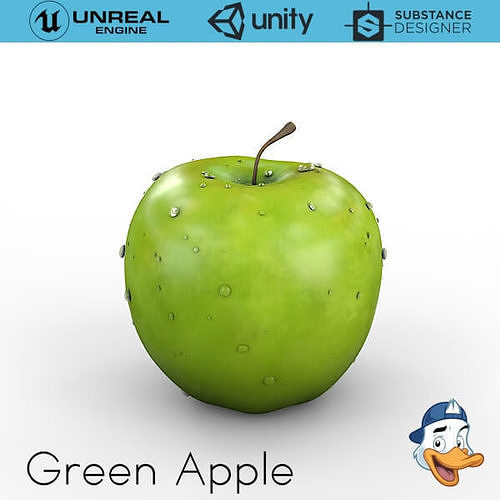 Green Apple 3D model