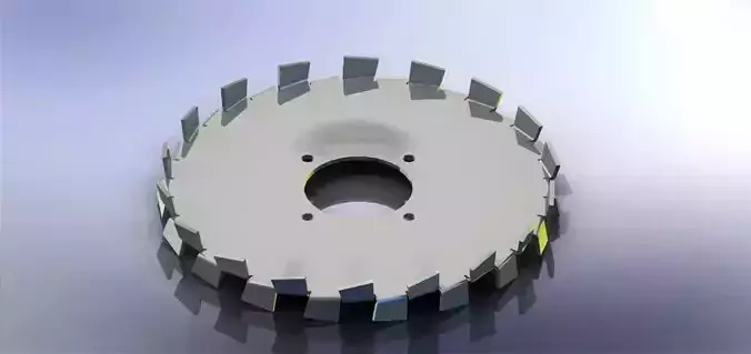 High shear disperser blade sheet metal design Free 3D model