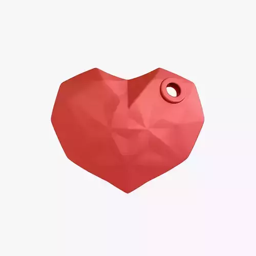 Heart keychain 3D print model