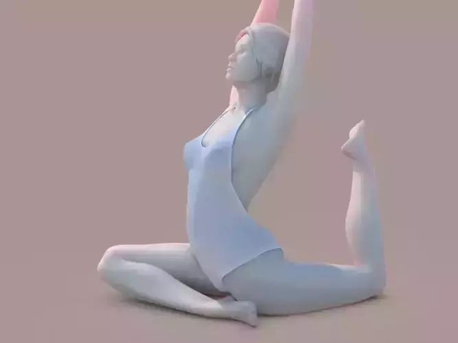 Woman Yoga 06 3D print model