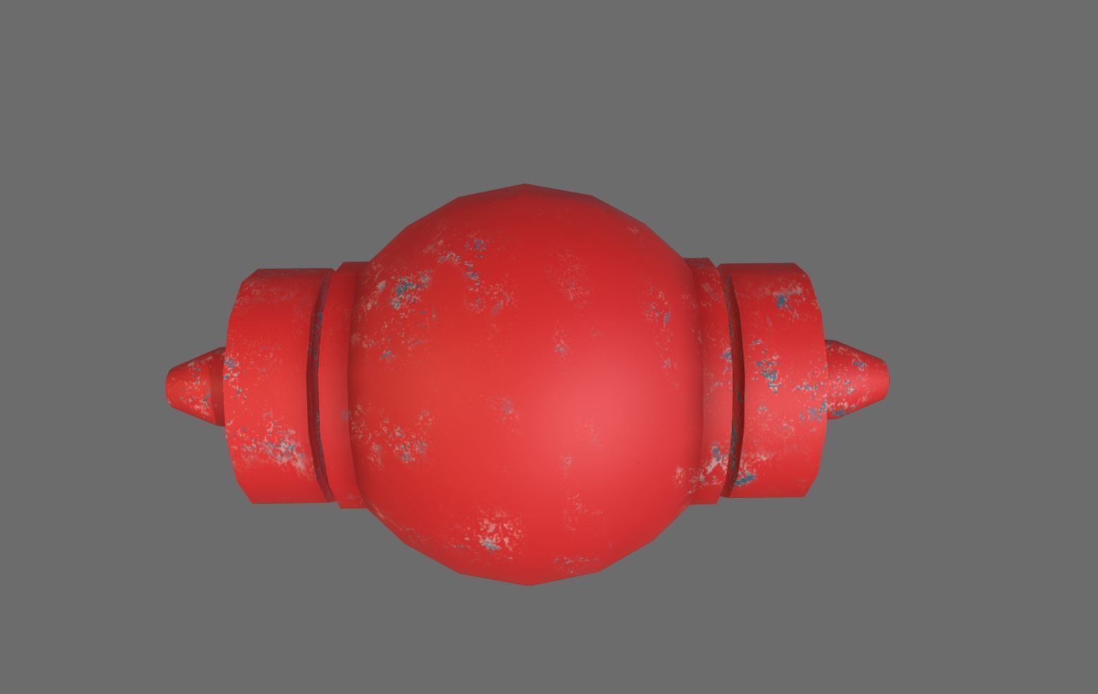 Fire Hydrant Low-poly 3D model_3