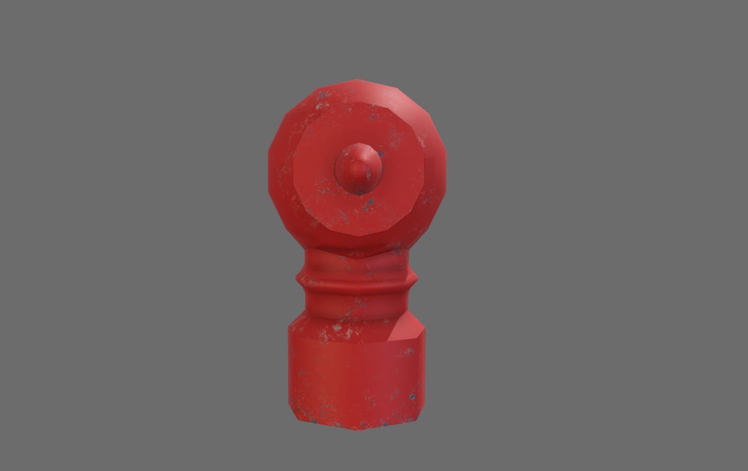 Fire Hydrant Low-poly 3D model_2