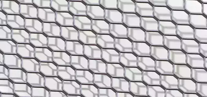 Expanded metal mesh Free 3D model
