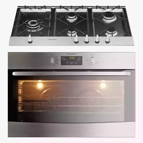 Westinghouse WHG952SB WVE914S oven and cooktop