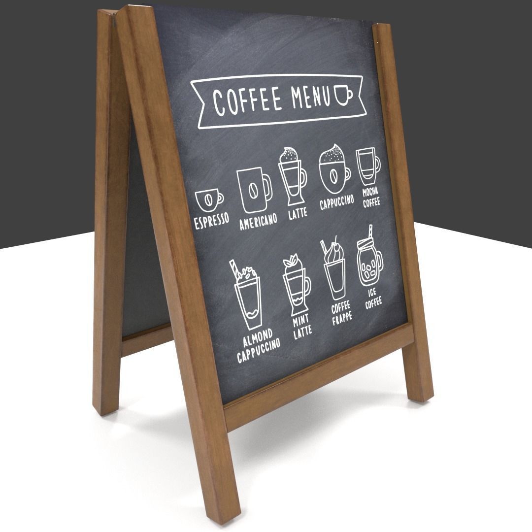 Chalk Aboard 3D model_5