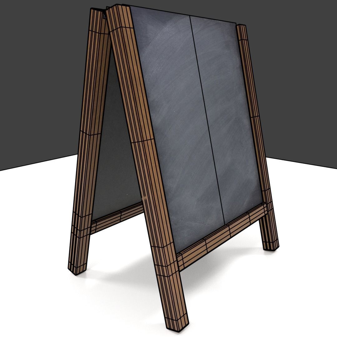 Chalk Aboard 3D model_6