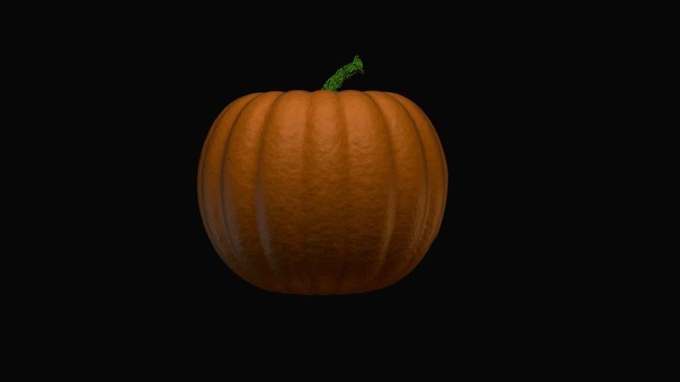 Jack-O-Lantern lamp Halloween Pumpkin 3D model animation 3D model_2