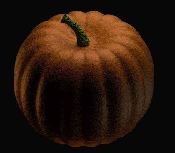 Jack-O-Lantern lamp Halloween Pumpkin 3D model animation 3D model_6