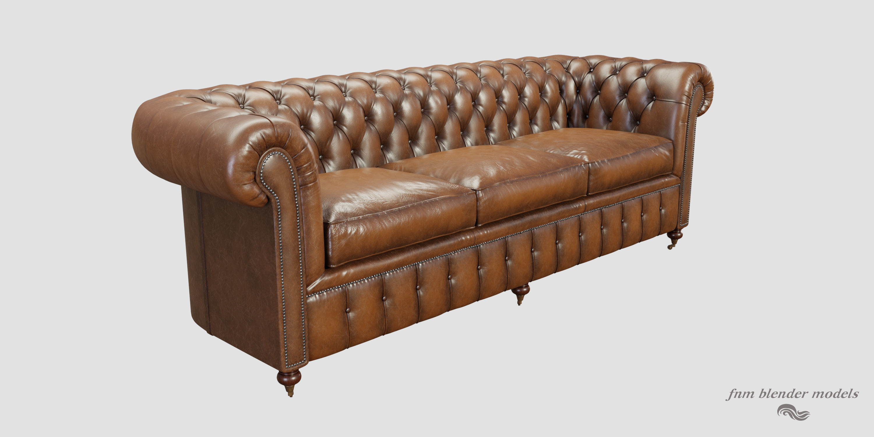 Chesterfield Sofa 3D model_4
