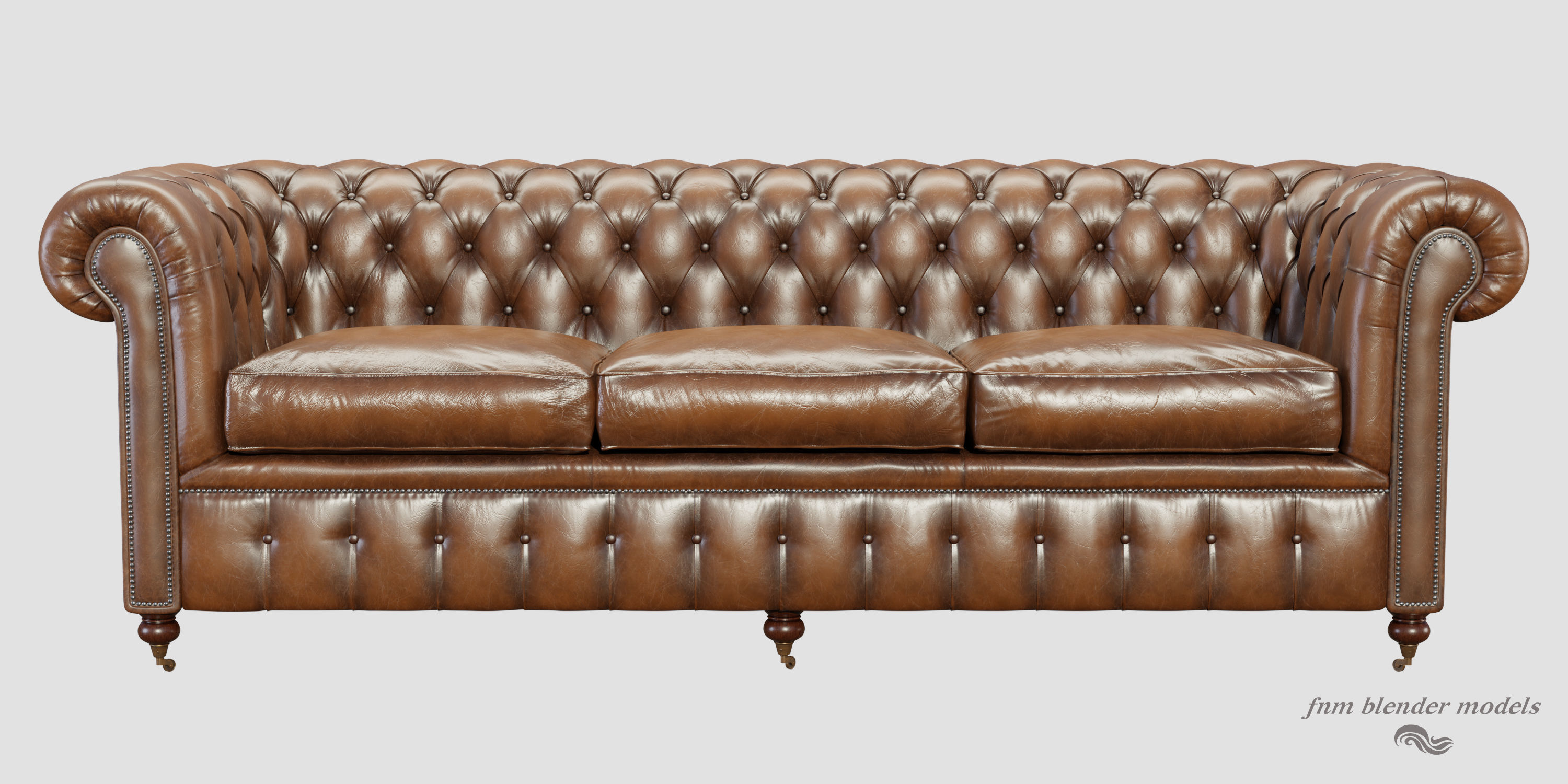 Chesterfield Sofa 3D model_2
