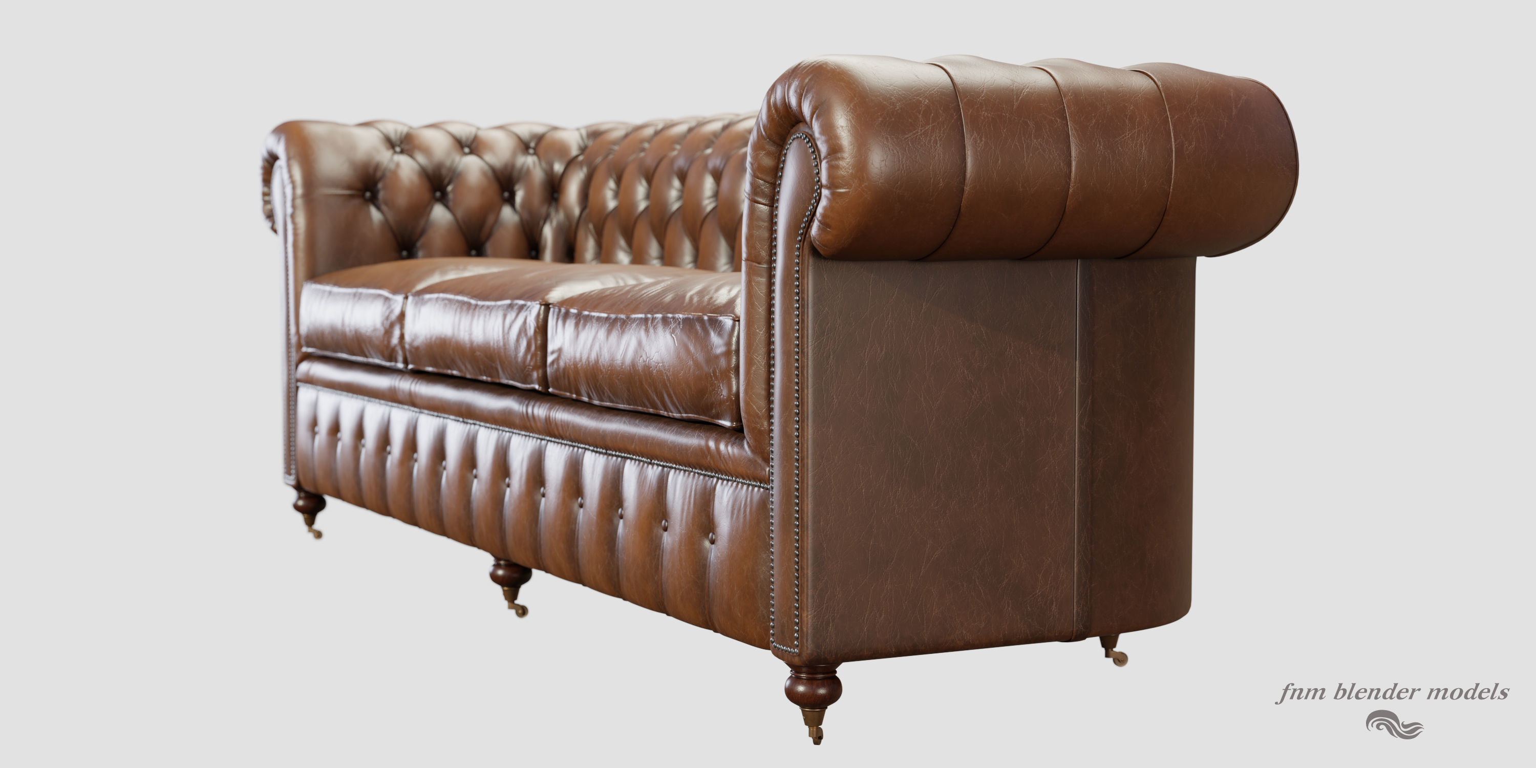 Chesterfield Sofa 3D model_3