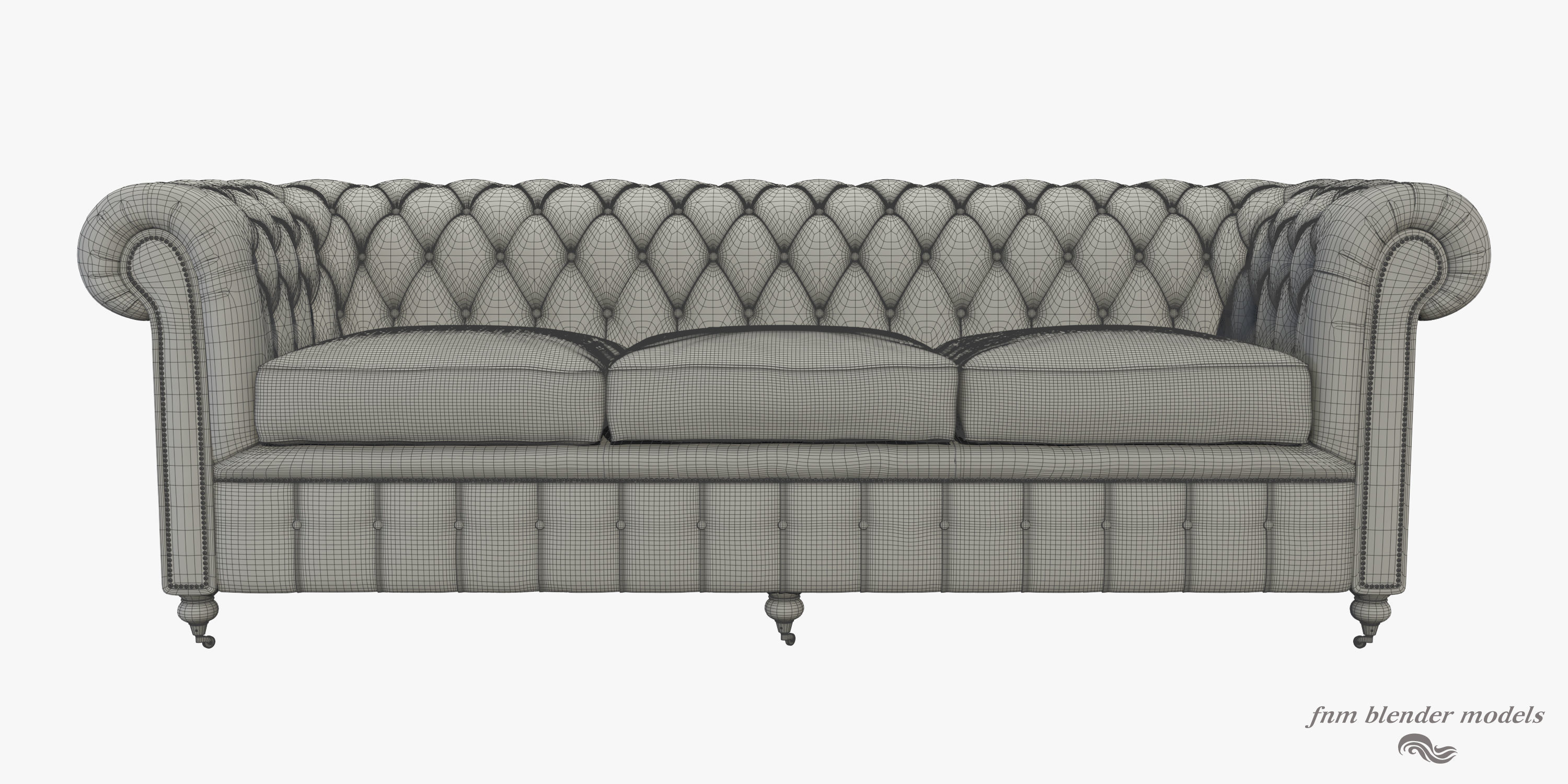 Chesterfield Sofa 3D model_6