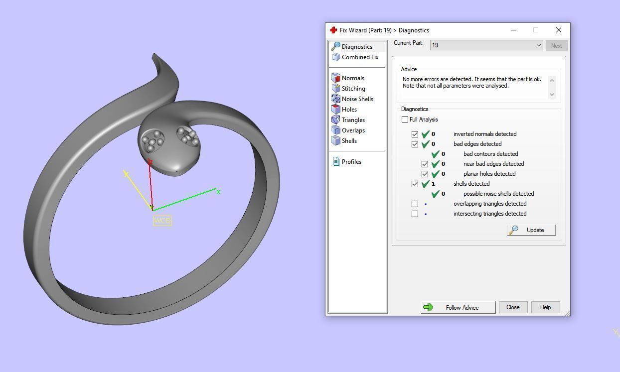 Ring 19 Snake 3D print model_8