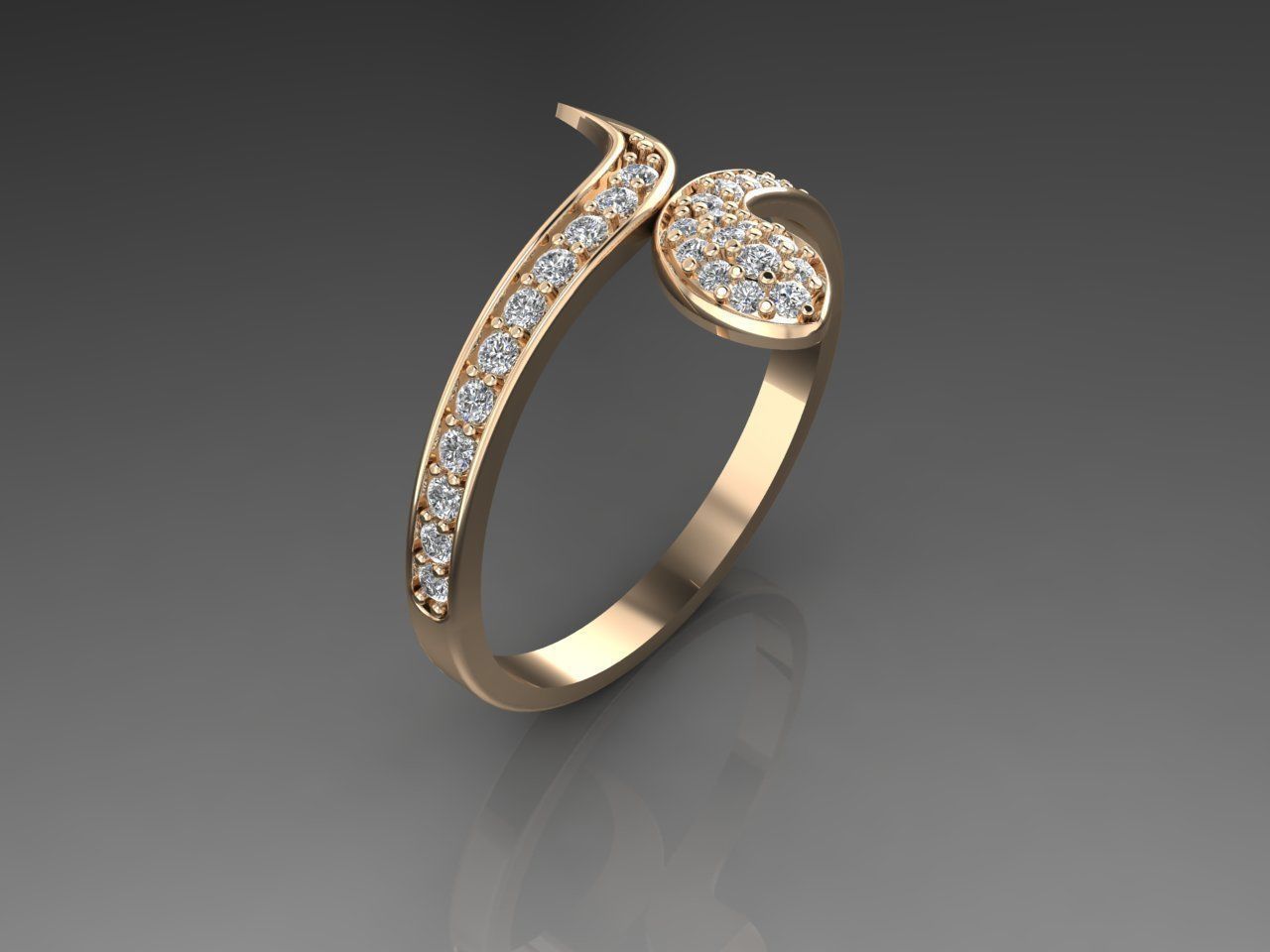 Ring 20 Snake  3D print model_5