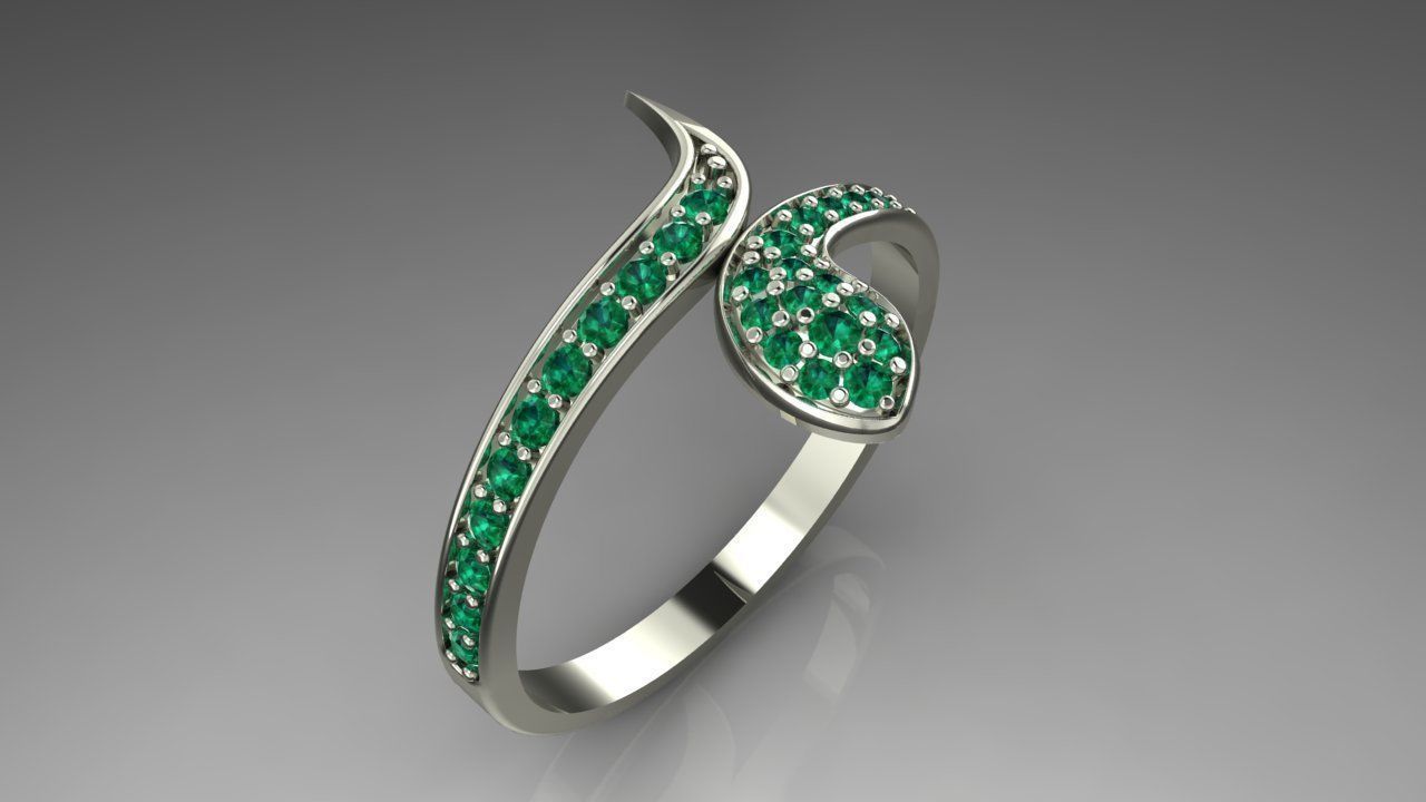 Ring 20 Snake  3D print model_7